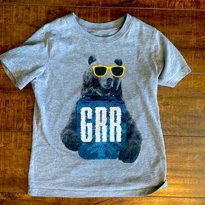 Cute Cool Bear Flip Tee shirt
